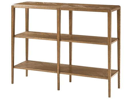 Theodore Alexander Nova Rectangular Wood Three-Tiered Console Table