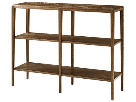 Theodore Alexander Nova Rectangular Wood Three-Tiered Console Table