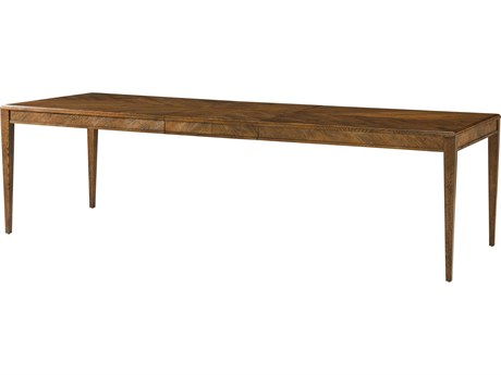 Theodore Alexander Nova Rectangular Wood Extending Dining Table
