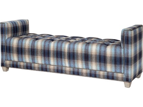 Theodore Alexander Natalia Expresso Upholstered Accent Bench