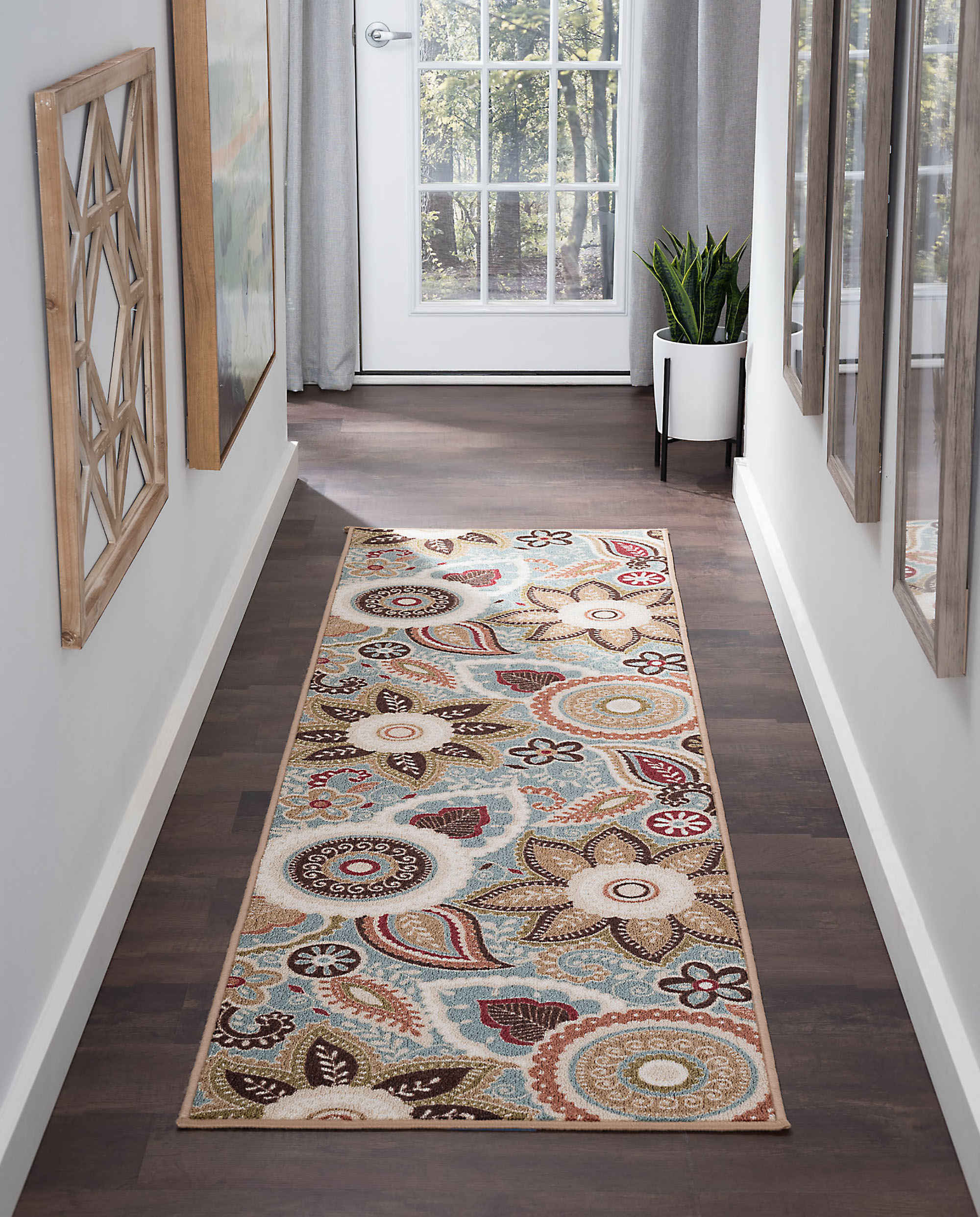 Tayse Rugs Majesty Zoey Seafoam Runner Rug TAMJS1313RUN