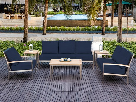 Three Birds Casual Avanti Steel Sling Outdoor Patio Lounge Set