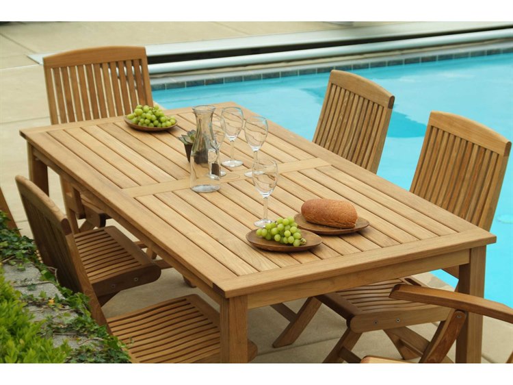 Three Birds Casual Braxton Teak Dining Set Bradinset