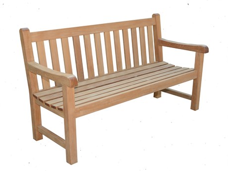 Three Birds Casual Columbia Natural Teak Outdoor Bench