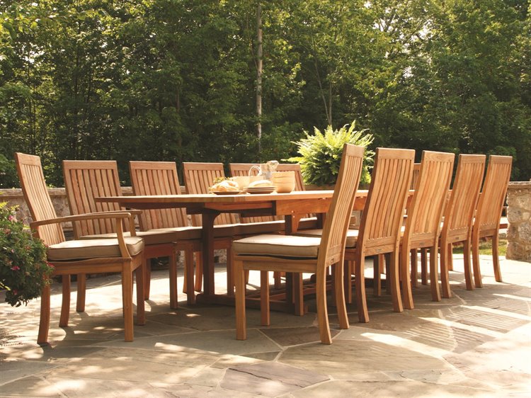 Three Birds Casual Monterey Natural Teak Dining Set