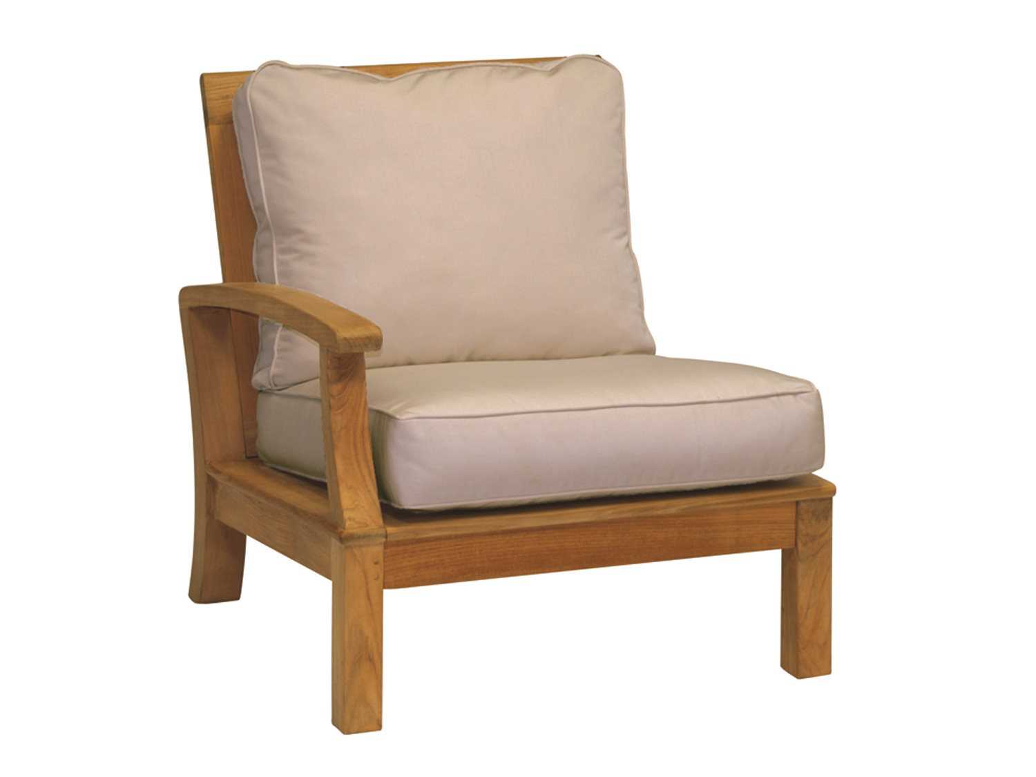 Three Birds Casual Classic Teak Sectional Cushion Lounge Set Mt40set View