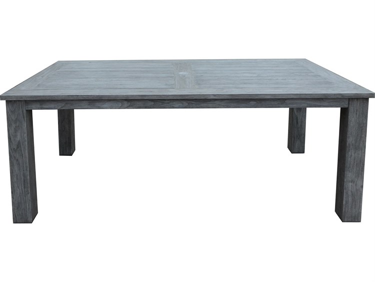 Three Birds Casual Shelburne Teak Rectangular Outdoor Dining Table