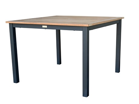 Three Birds Casual SoHo Teak 42" Wide Square Dining Table