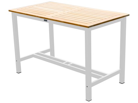 Three Birds Casual Soho Aluminum Rectangular Counter Table