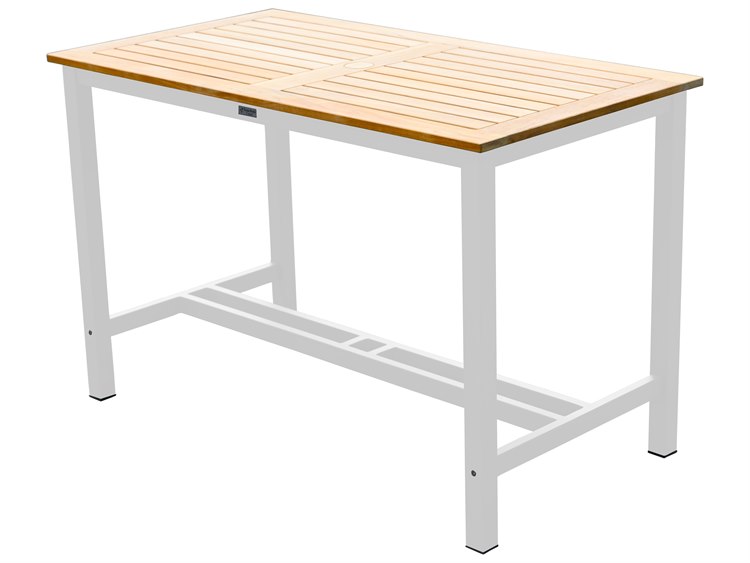 Three Birds Casual Soho Aluminum Rectangular Counter Table