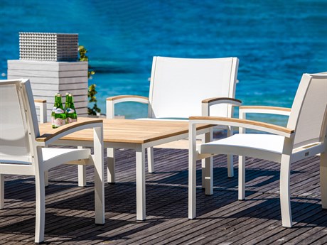 Three Birds Casual Soho Aluminum Sling Outdoor Patio Lounge Set