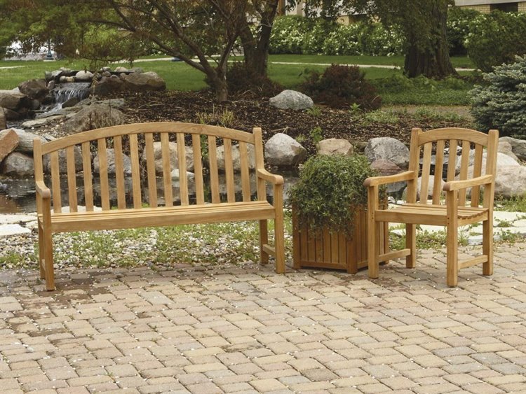 Three Birds Casual Victoria Teak Natural Patio Lounge Set