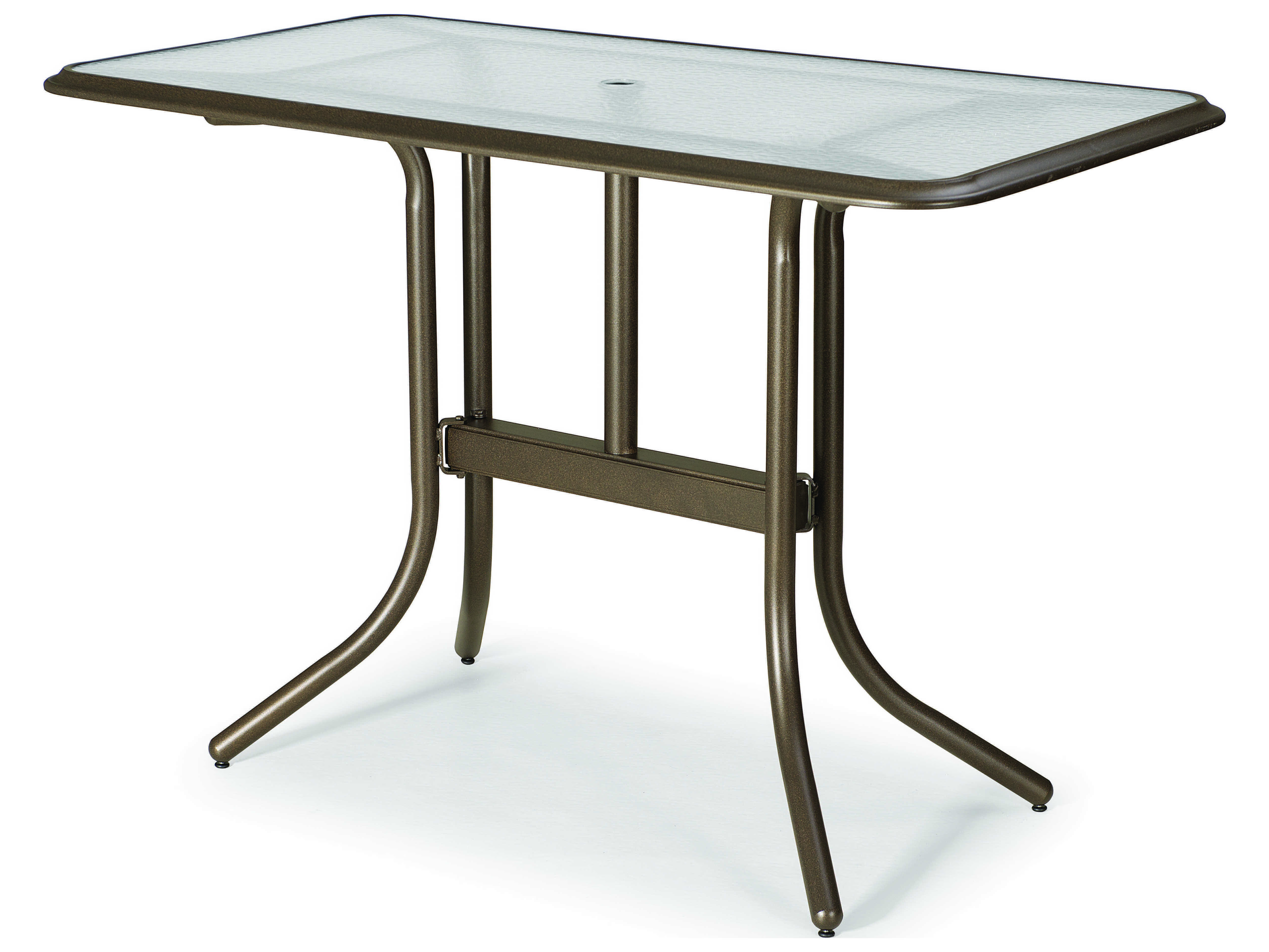 Telescope Casual Glass 60'' x 32'' Rectangular Bar Height Table with