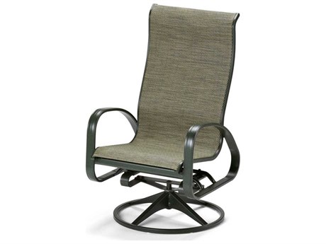 Telescope Casual Primera Sling Aluminum Supreme Swivel Rocker Dining Arm Chair