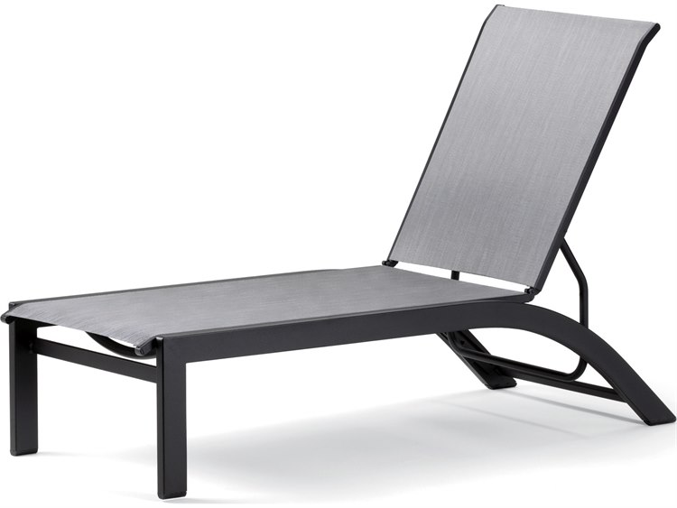 Telescope Casual Kendall Sling Aluminum Stackable Chaise Lounge