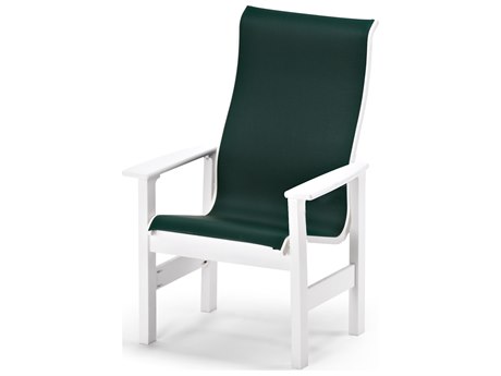 Telescope Casual Leeward Marine Grade Polymer Sling Supreme Dining Arm Chair