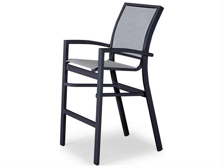 Telescope Casual Kendall Sling Aluminum Stackable Bar Height Chair