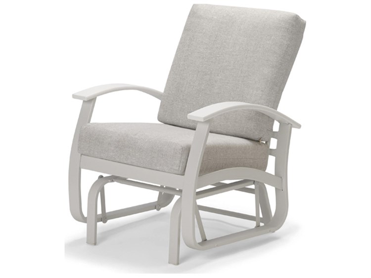Telescope Casual Belle Isle Cushion Aluminum Glider Lounge Chair with Polymer Accents