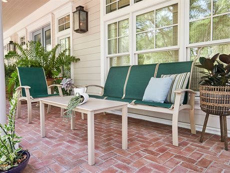 Telescope Casual Belle Isle Sling Aluminum Lounge Set