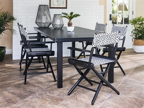 Telescope Casual Director Chairs Wood Dining Set