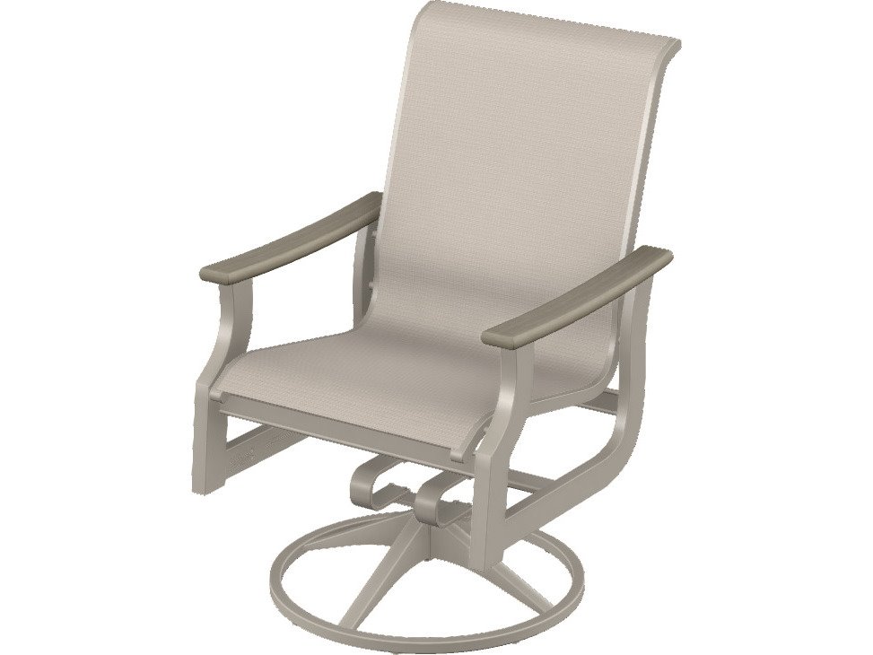 Telescope Casual St. Catherine Marine Grade Polymer Sling Swivel Rocker with Polymer Arms