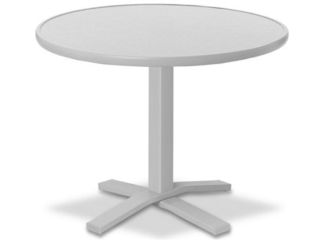 Telescope Casual Value Hammered MGP Round Outdoor Patio Bar Table with Umbrella Hole