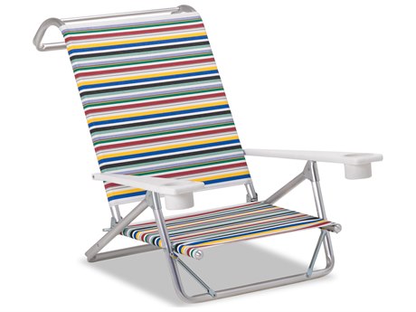 Telescope Casual Beach And Aluminum Original Mini-Sun Chaise with MGP arms with cup holders