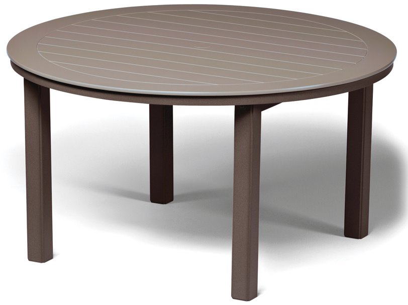 Telescope Casual Marine Grade Polymer Round Table Top Without Umbrella Hole