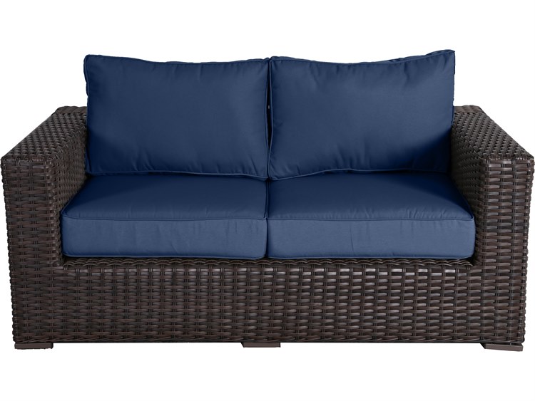 Teva Santa Monica Wicker Cushion Loveseat