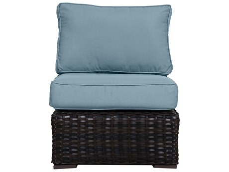 Santa Monica Wicker Rattan Middle of Sectional With Spa Fabric