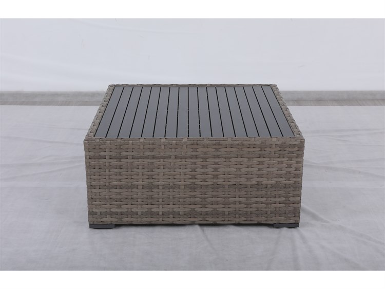 Teva Bali Square Wicker Outdoor Patio Coffee Table