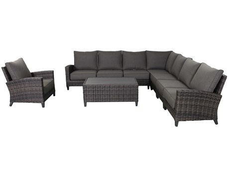 Teva Barbados 7 Piece Sectional Set with Club Chair