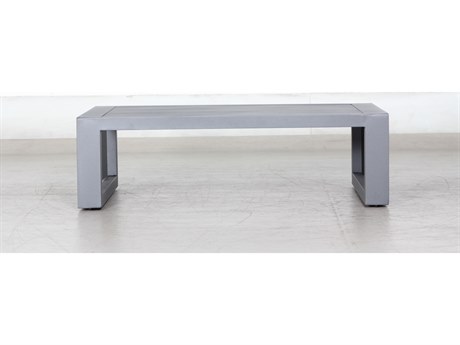 Teva Paris Aluminum 48''W x 15.3''D Rectangular Coffee Table