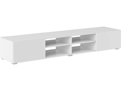 TemaHome Podium 73" Melamine White TV Stand
