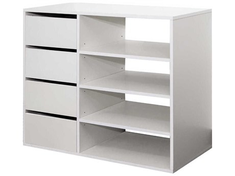TemaHome Liverpool Melamine White Shoe Cabinet