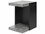 TemaHome Klaus Rectangular Wood Melamine Walnut & Pure Black End Table  TEM9000630842