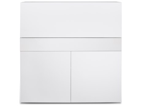 TemaHome Focus Pure White Armoire Desk