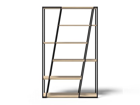 TemaHome Albi Light Oak Black Bookcase