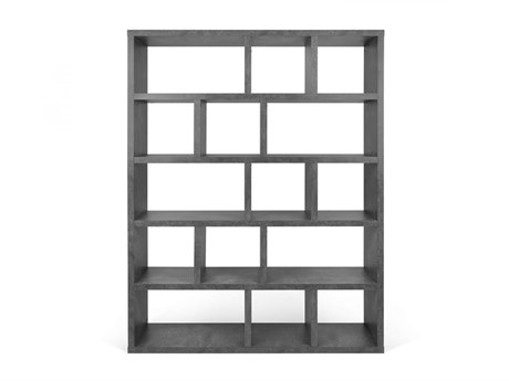 TemaHome Berlin Walnut Black Bookcase