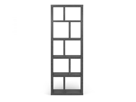 TemaHome Berlin Concrete Look Black Bookcase