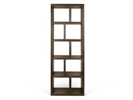 TemaHome Berlin Walnut Black Bookcase