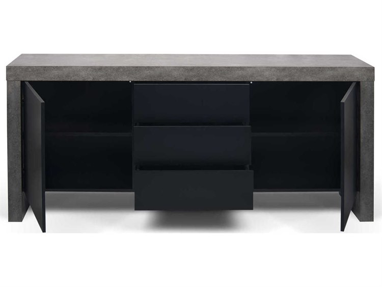 Temahome Kobe Concrete Look / Pure Black Sideboard | TEM9500402135