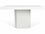 TemaHome Dusk White Marble / Pure White 51'' Wide Square Dining Table  TEM9500628009