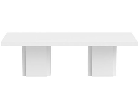 TemaHome Dusk High Gloss White Conference Table Desk