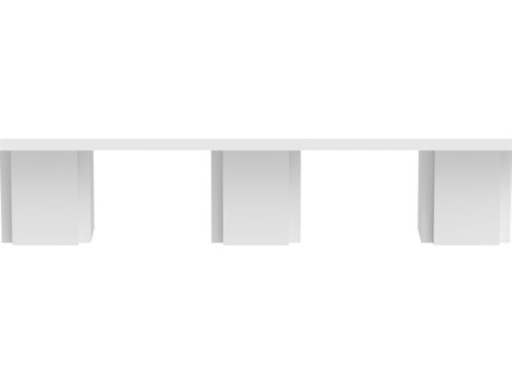 TemaHome Dusk High Gloss White Conference Table Desk