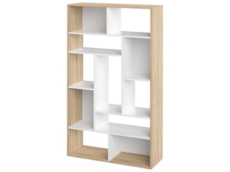 TemaHome Seoul Melamine White Natural Oak Bookcase