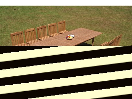 Teak Smith 11 Pieces 117" Large Double Rectangular Dining Set