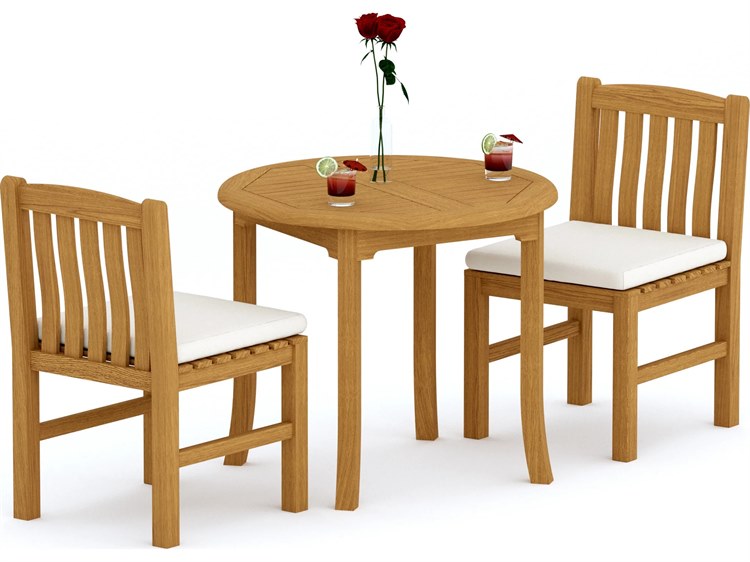Teak Smith 3 Pieces 36" Round Dining Set