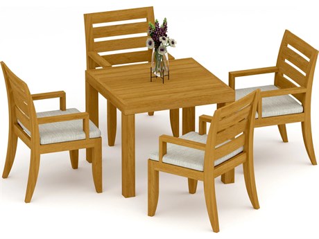 Teak Smith 5 Pieces 36" Square Dining Set