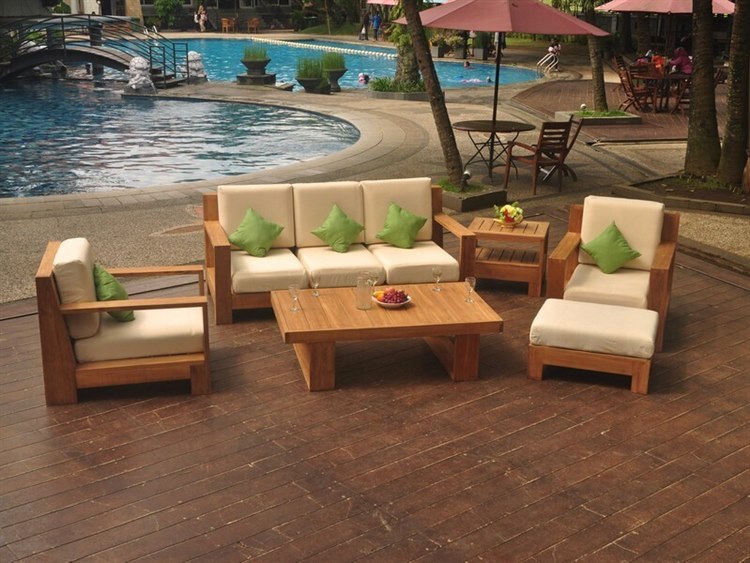Teak Smith Canberra 6 Piece Sofa Set